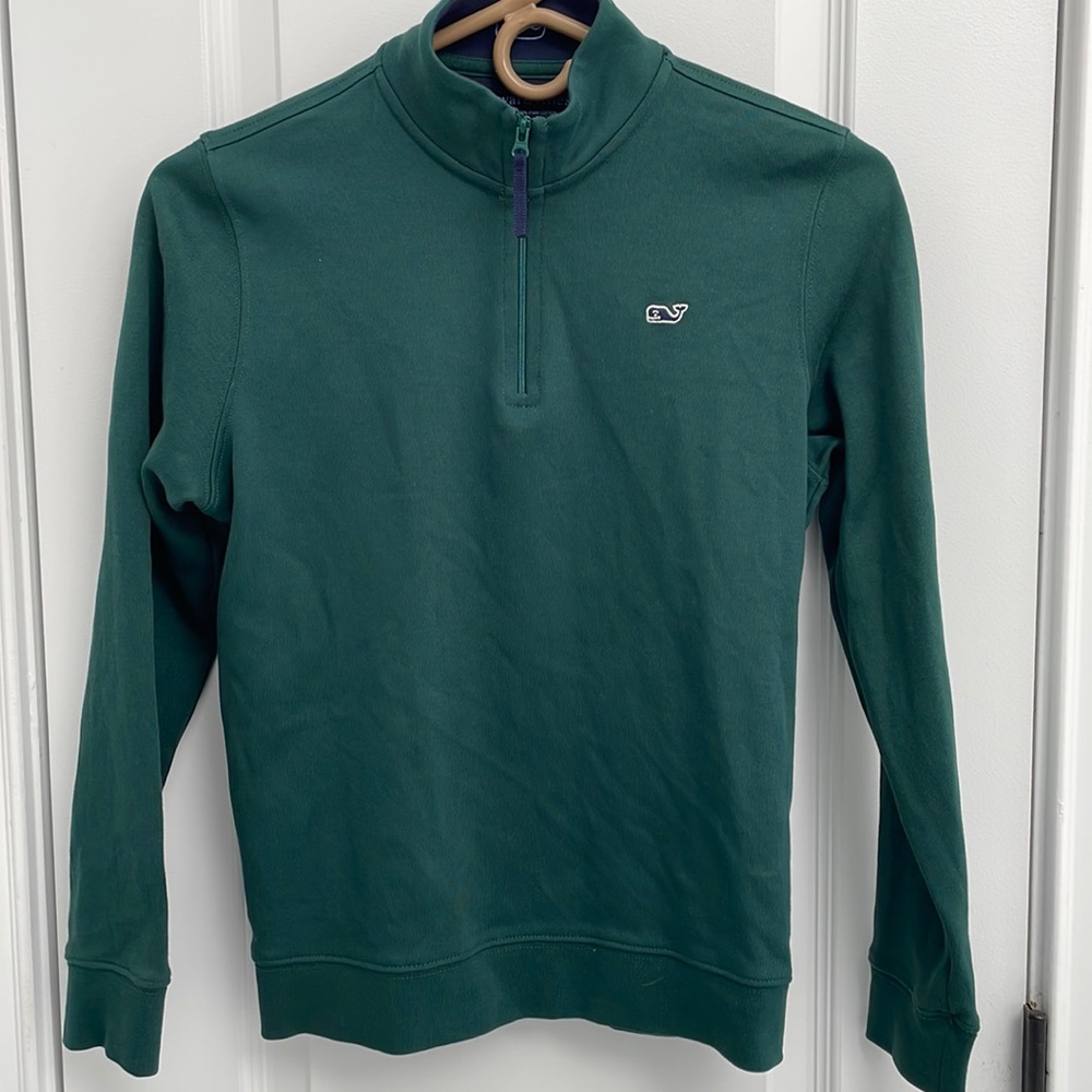 Boys Vineyard Vines cotton long sleeve quarter zip